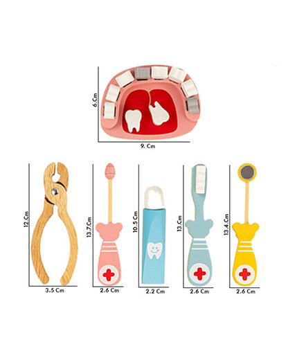 Playbox Happy Teeth-Includes 10 Teeth & 6 Tools-Promotes Role Play-Pretend & Play Toy-12M+