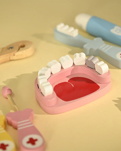 Playbox Happy Teeth-Includes 10 Teeth & 6 Tools-Promotes Role Play-Pretend & Play Toy-12M+