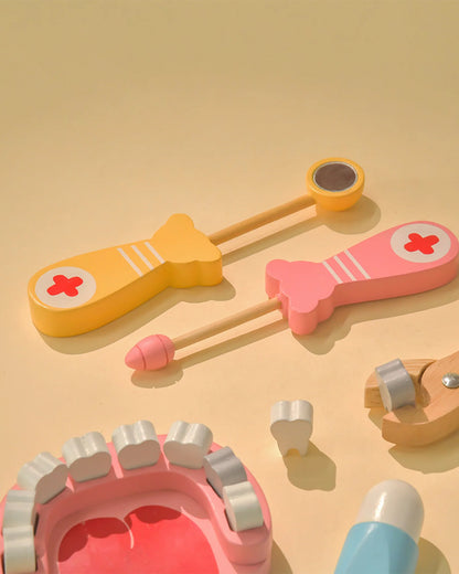 Playbox Happy Teeth-Includes 10 Teeth & 6 Tools-Promotes Role Play-Pretend & Play Toy-12M+