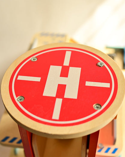 Playbox Drive In Car Parking Garage-3 Different Levels-Includes 2 Ramp, 1 Helicopter & 3 Cars-Promotes Motor Skills & Creativity-Pretend & Play Toy-12M+