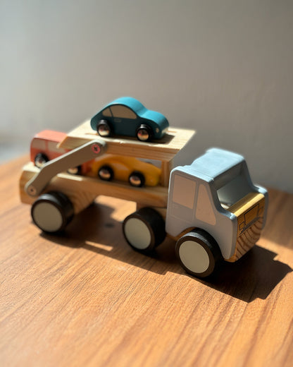 Playbox Get Set Go Car Carrier-Includes 3 Cars & Carrier-Enhances Motor Skills-Vehicle Toy-9M+