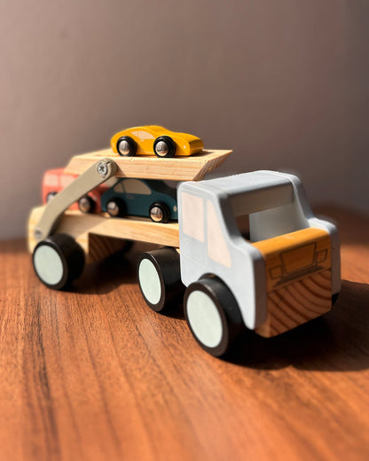 Playbox Get Set Go Car Carrier-Includes 3 Cars & Carrier-Enhances Motor Skills-Vehicle Toy-9M+