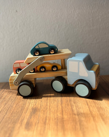 Playbox Get Set Go Car Carrier-Includes 3 Cars & Carrier-Enhances Motor Skills-Vehicle Toy-9M+