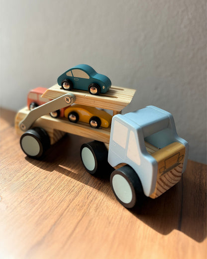 Playbox Get Set Go Car Carrier-Includes 3 Cars & Carrier-Enhances Motor Skills-Vehicle Toy-9M+