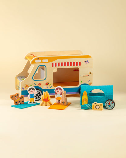 Playbox Little Camper-Enhances Motor Skills & Role Play-Vehicle Toy-9M+