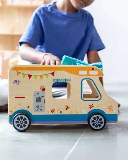 Playbox Little Camper-Enhances Motor Skills & Role Play-Vehicle Toy-9M+