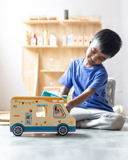 Playbox Little Camper-Enhances Motor Skills & Role Play-Vehicle Toy-9M+