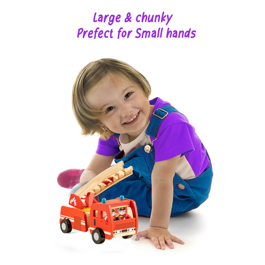 Playbox Marshall's Fire Truck-Includes 2 Fire Men & Fire Truck-Enhances Motor Skills-Vehicle Toy-9M+