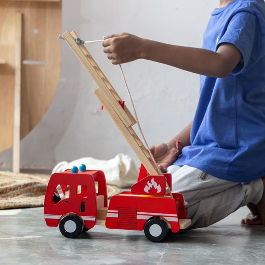 Playbox Marshall's Fire Truck-Includes 2 Fire Men & Fire Truck-Enhances Motor Skills-Vehicle Toy-9M+