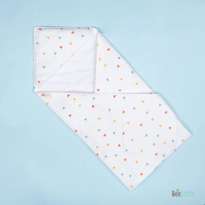 BeeLittle Hooded Baby Bath Towel-100% Organic Cotton Muslin-Mad Angles