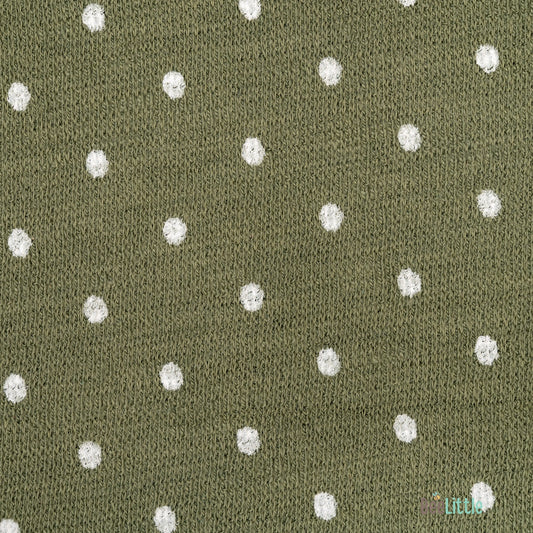 BeeLittle Green Coord Set-Olive Dots-Organic Cotton-For Infants