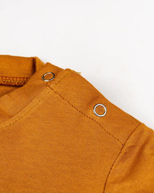 BeeLittle Brown Coord Set-Dinosaur-Cotton-For Infants