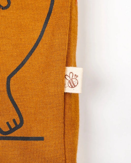 BeeLittle Brown Coord Set-Dinosaur-Cotton-For Infants