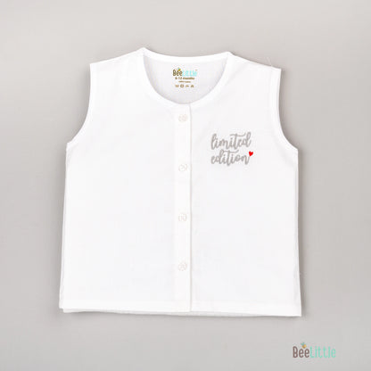 BeeLittle White Jhabla-Limited Edition-Organic Cotton-For Infants