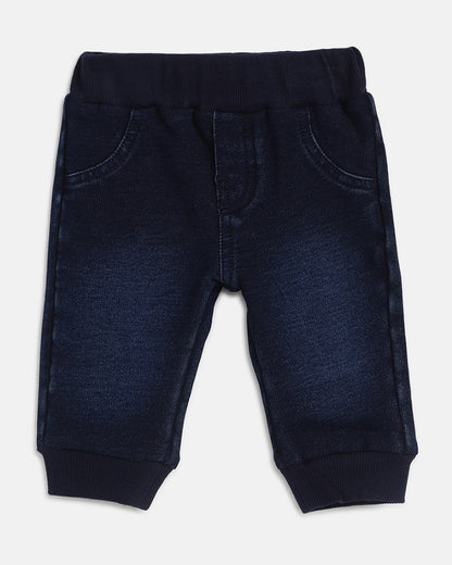 Chicco Blue Jeans-Solid-Cotton-For Infants