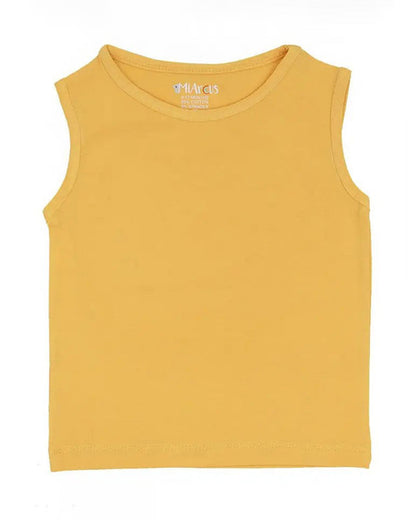 Mi Arcus Multicolored Vest-Solid-Cotton-Pack of 3-For Infants