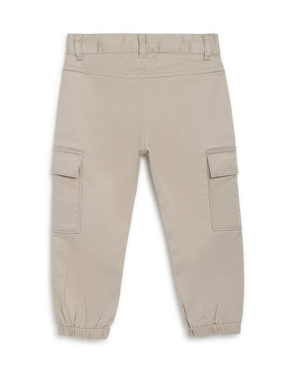 Chicco Beige Trouser-Solid-Cotton-For Infants