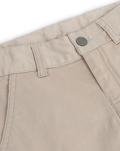 Chicco Beige Trouser-Solid-Cotton-For Infants