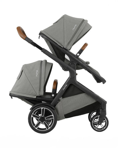 Nuna Demi Grow Baby Stroller & Sibling Seat Combo-Stroller Features (Height Adjustable Parent Handle Bar, Reversible Seat, Upto 22 Kg)-Sibling Seat Features (Removable Head Support, Three Recline Positions, Upto 15 Kg)-Oxford