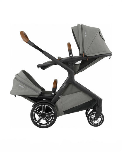 Nuna Demi Grow Baby Stroller & Sibling Seat Combo-Stroller Features (Height Adjustable Parent Handle Bar, Reversible Seat, Upto 22 Kg)-Sibling Seat Features (Removable Head Support, Three Recline Positions, Upto 15 Kg)-Oxford