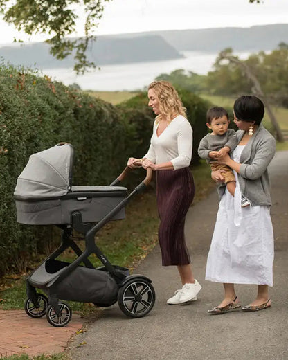 Nuna Demi Grow Baby Stroller & Carry Cot Combo-Converts to Double or Twin Stroller-Pram for 0M+ (Upto 22 Kg)-Oxford