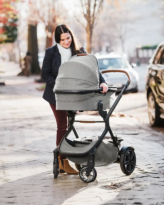 Nuna Demi Grow Baby Stroller & Carry Cot Combo-Converts to Double or Twin Stroller-Pram for 0M+ (Upto 22 Kg)-Oxford