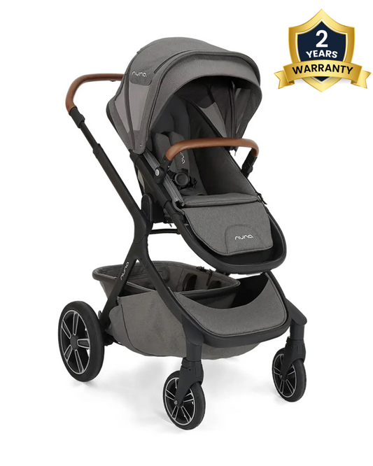 Nuna Demi Grow Baby Stroller & Carry Cot Combo-Converts to Double or Twin Stroller-Pram for 0M+ (Upto 22 Kg)-Oxford