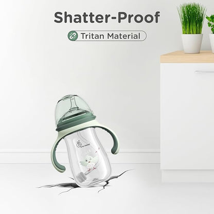 R for Rabbit Tritan Tweet Spout Cup-Shatter Proof Tritan Material-Weighted Straw Gravity Ball-240 ml-Green