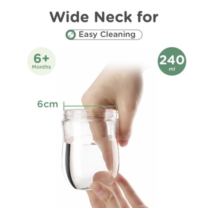 R for Rabbit Tritan Tweet Spout Cup-Shatter Proof Tritan Material-Weighted Straw Gravity Ball-240 ml-Green