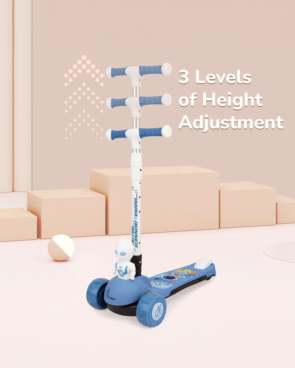 R for Rabbit Road Runner Astro Baby Scooter-3 Level Height