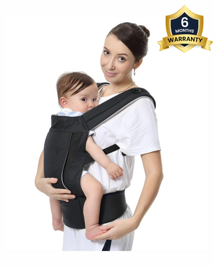 R for Rabbit Comfy Hug Ergo 2 in 1 Baby Carrier 2 Carry Positions Soft Cushion Belts 4 to 24M Upto 15 Kg Black Extra 5 Off duckduckbaby