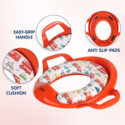 Hopop Baby Potty Seat-With Soft Cushioning & Side Handles-6 to 48M-Circus