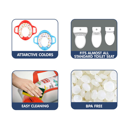 Hopop Baby Potty Seat-With Soft Cushioning & Side Handles-6 to 48M-Circus