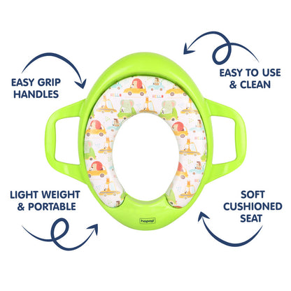 Hopop Baby Potty Seat-With Soft Cushioning & Side Handles-6 to 48M-Transport