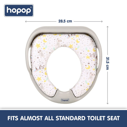 Hopop Baby Potty Seat-With Soft Cushioning & Side Handles-6 to 48M-Sleepy