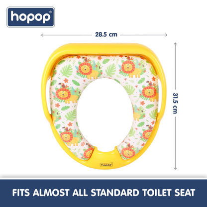 Hopop Baby Potty Seat-With Soft Cushioning & Side Handles-6 to 48M-Lion