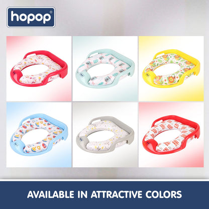 Hopop Baby Potty Seat-With Soft Cushioning & Side Handles-6 to 48M-Bear