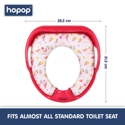 Hopop Baby Potty Seat-With Soft Cushioning & Side Handles-6 to 48M-Unicorn