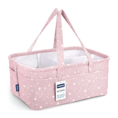 Hopop Diaper Caddy-With Side Pockets-Pink