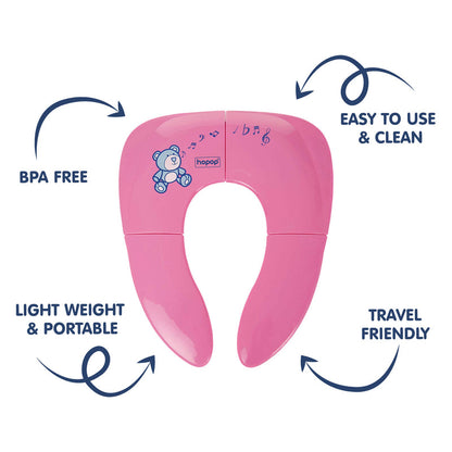 Hopop Baby Potty Seat-Foldable & Portable-Pink