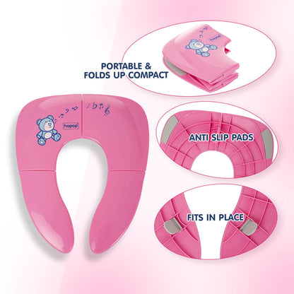 Hopop Baby Potty Seat-Foldable & Portable-Pink