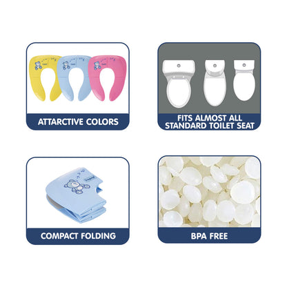 Hopop Baby Potty Seat-Foldable & Portable-Pink