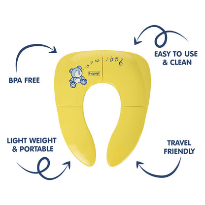 Hopop Baby Potty Seat-Foldable & Portable-Yellow
