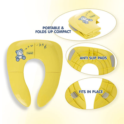 Hopop Baby Potty Seat-Foldable & Portable-Yellow