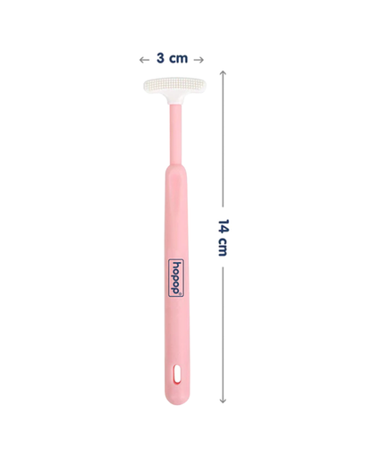 Hopop Baby Tongue Cleaner-Ergonomic Design-Pink