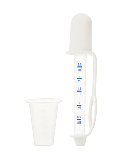 Hopop Medicine Dispenser & Dropper-With Spill Proof Design & Marked Measurements-White-For Infants