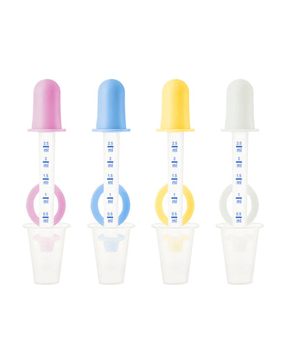 Hopop Medicine Dispenser & Dropper-With Spill Proof Design & Marked Measurements-Blue-For Infants