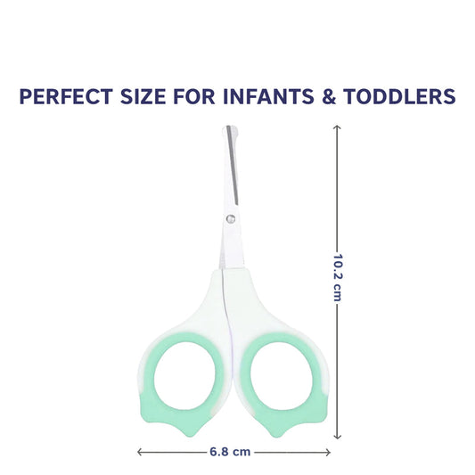 Hopop Baby Nail Scissor-With Rounded Tips-0 to 12M-Green