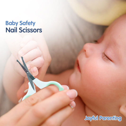 Hopop Baby Nail Scissor-With Rounded Tips-0 to 12M-Green