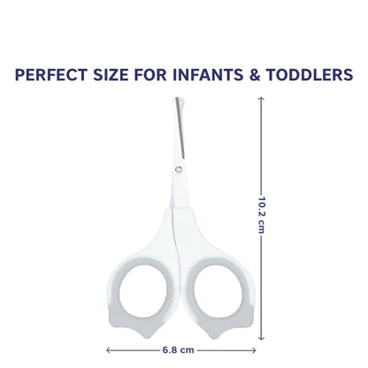 Hopop Baby Nail Scissor-With Rounded Tips-0 to 12M-Grey